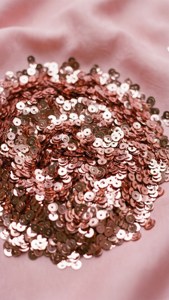 Sequins on Pink Rose Gold