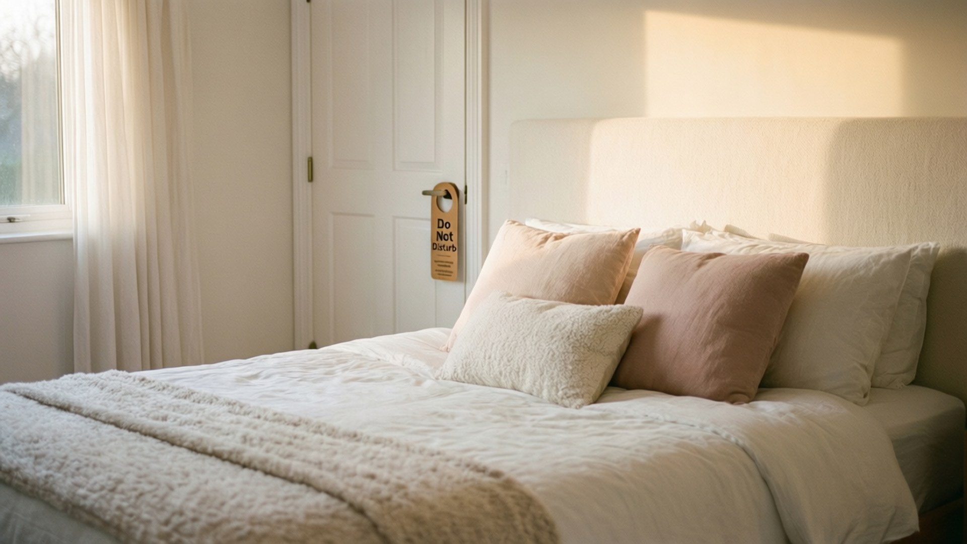 Serene Bedroom Retreat by Wallpapers.art Studio