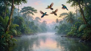 Serene Jungle Dawn
