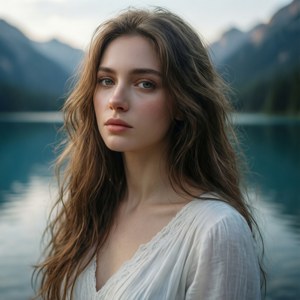 Serene Lake Portrait