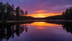 Serene Lake Sunset