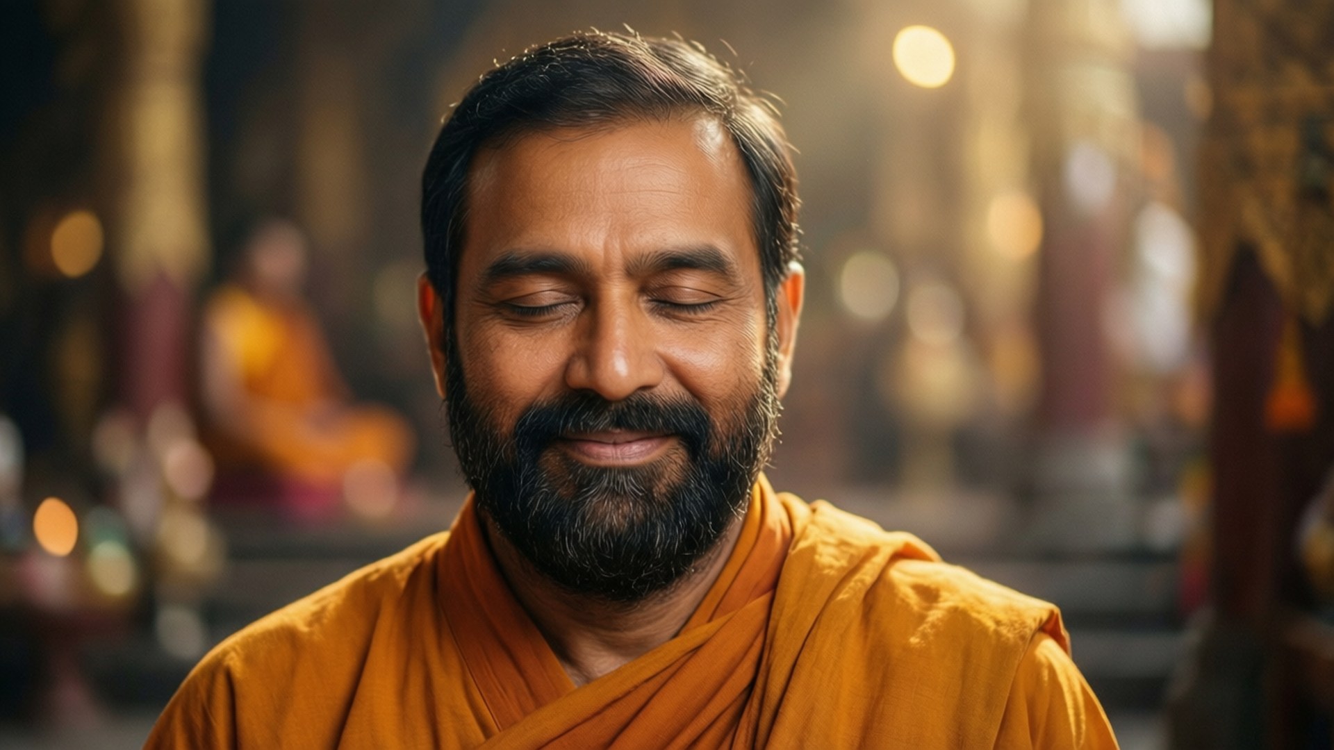 Serene Meditative Portrait by Wallpapers.art Studio