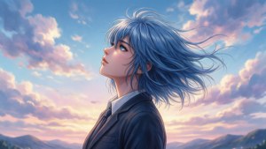 Serene Profile Skygaze