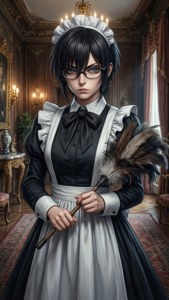 Serious Maid Portrait