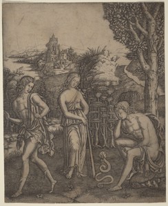 Serpent Speaking to a Young Man