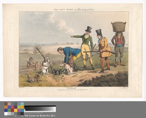 Set of six with printed wrapper, and title-page: Shooting, or One Day's Sport of Three Real Good One's
