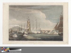 Set of ten: 1. Sir John Moore's Attack off Basse Terre Guadaloupe. 2. Rouseau in the West Indies. 3. Guanahani or Cat Island. ....