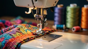 Sewing Machine in Action
