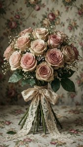 Shabby Chic Rose Bouquet