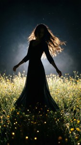 Shadow Dancer in Flowers