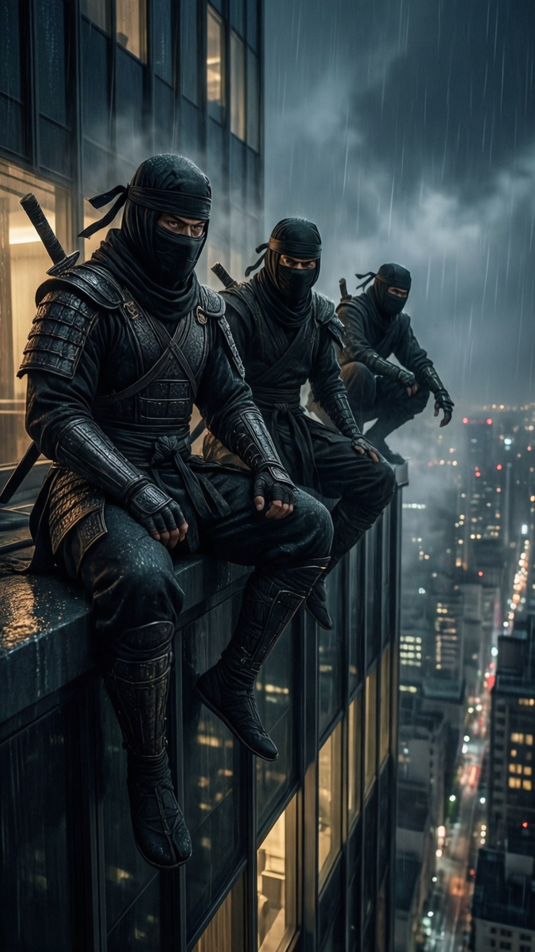 Shadow Ninja Trio by Wallpapers.art Studio
