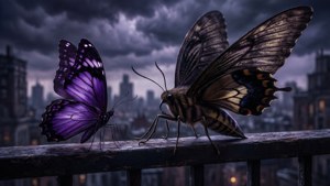 Shadow of Hawk Moth