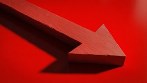 Shadowed Red Arrow 3D
