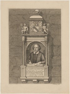 Shakespeare Monument in Church at Stratford-on-Avon