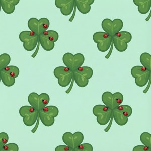 Shamrock Ladybug Pattern