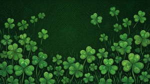 Shamrock Pattern Background