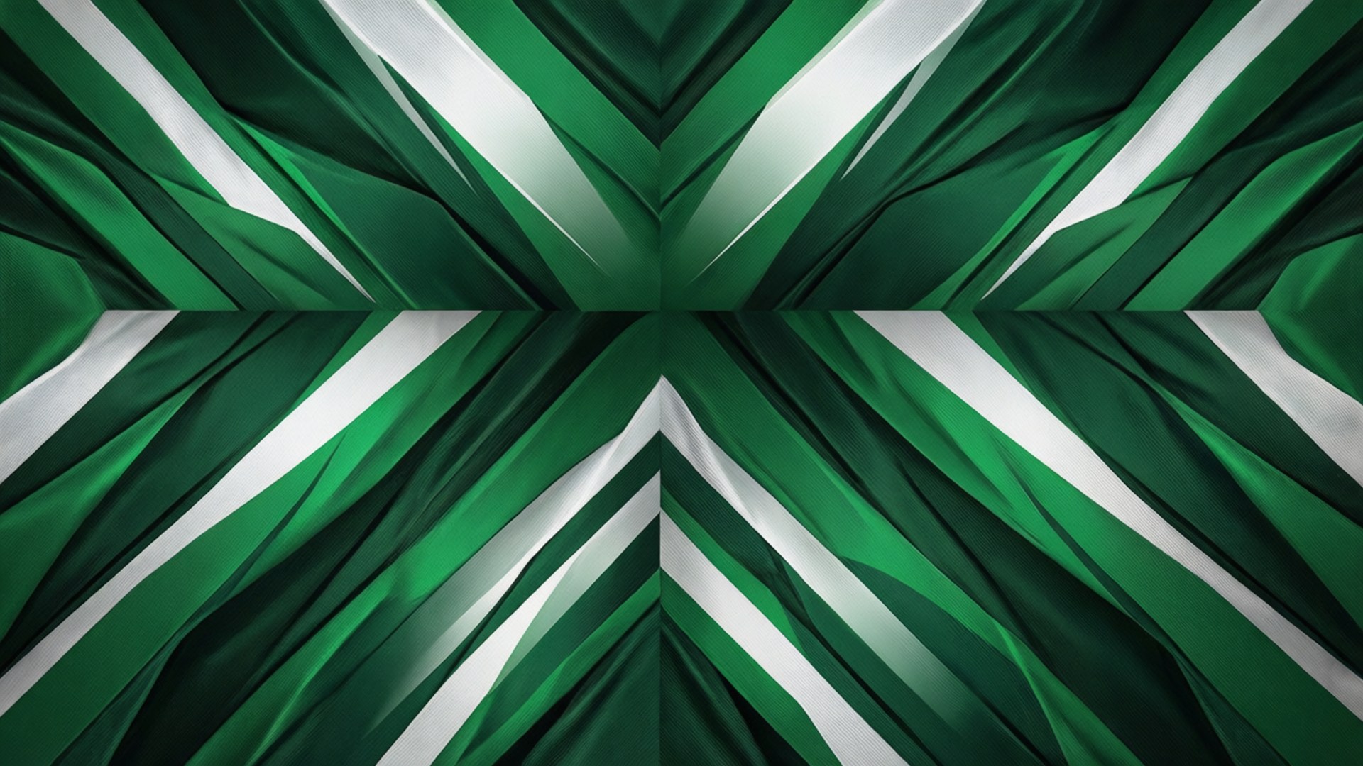 Shamrock Stripe Abstract by Wallpapers.art Studio