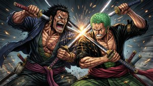 Shanks vs Mihawk