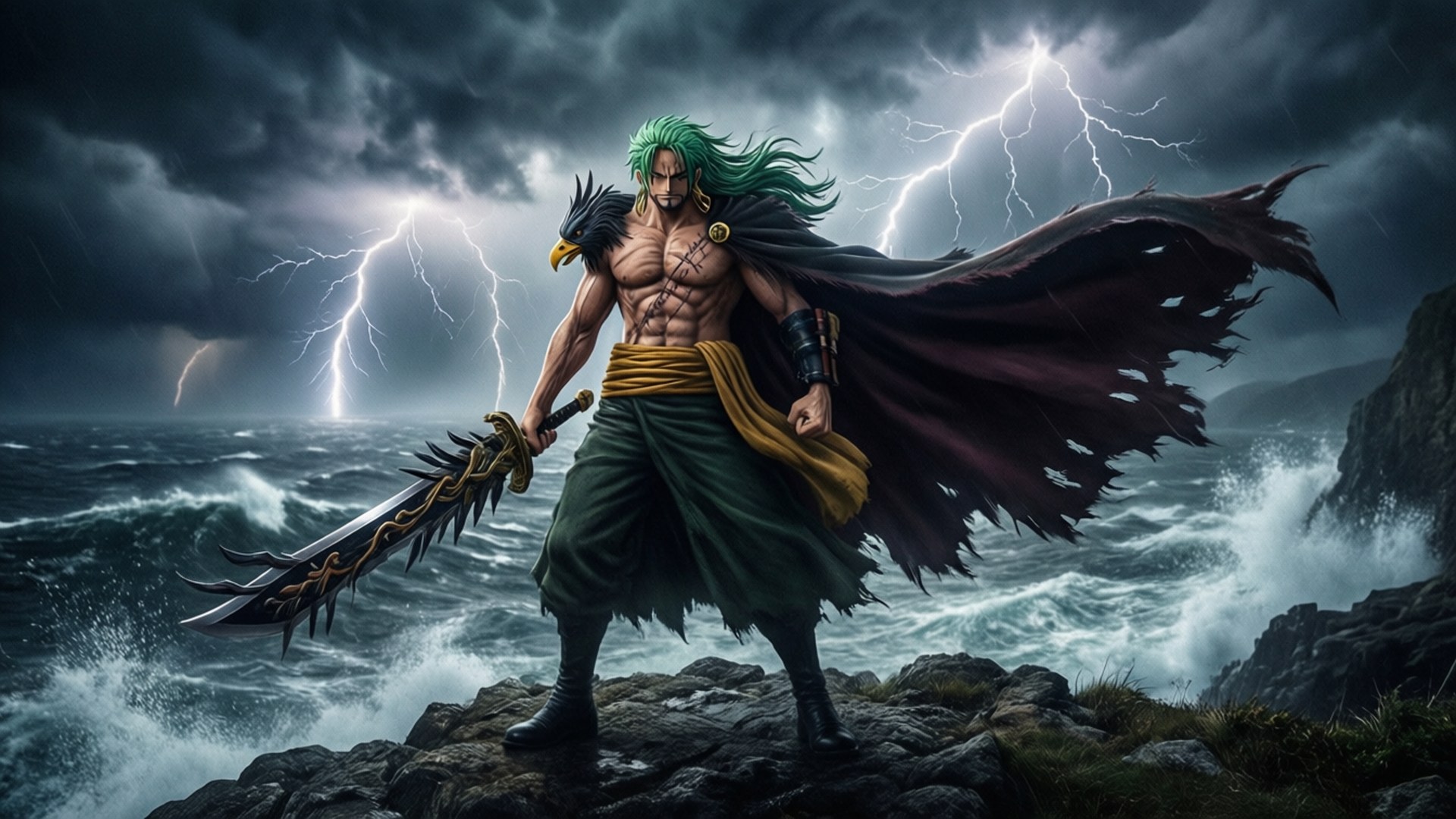 Shanks vs Storm by Wallpapers.art Studio