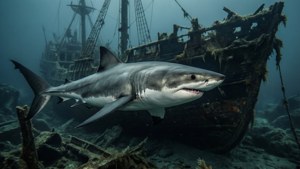 Shark and Shipwreck