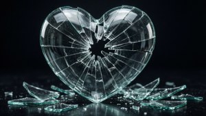 Shattered Glass Heart
