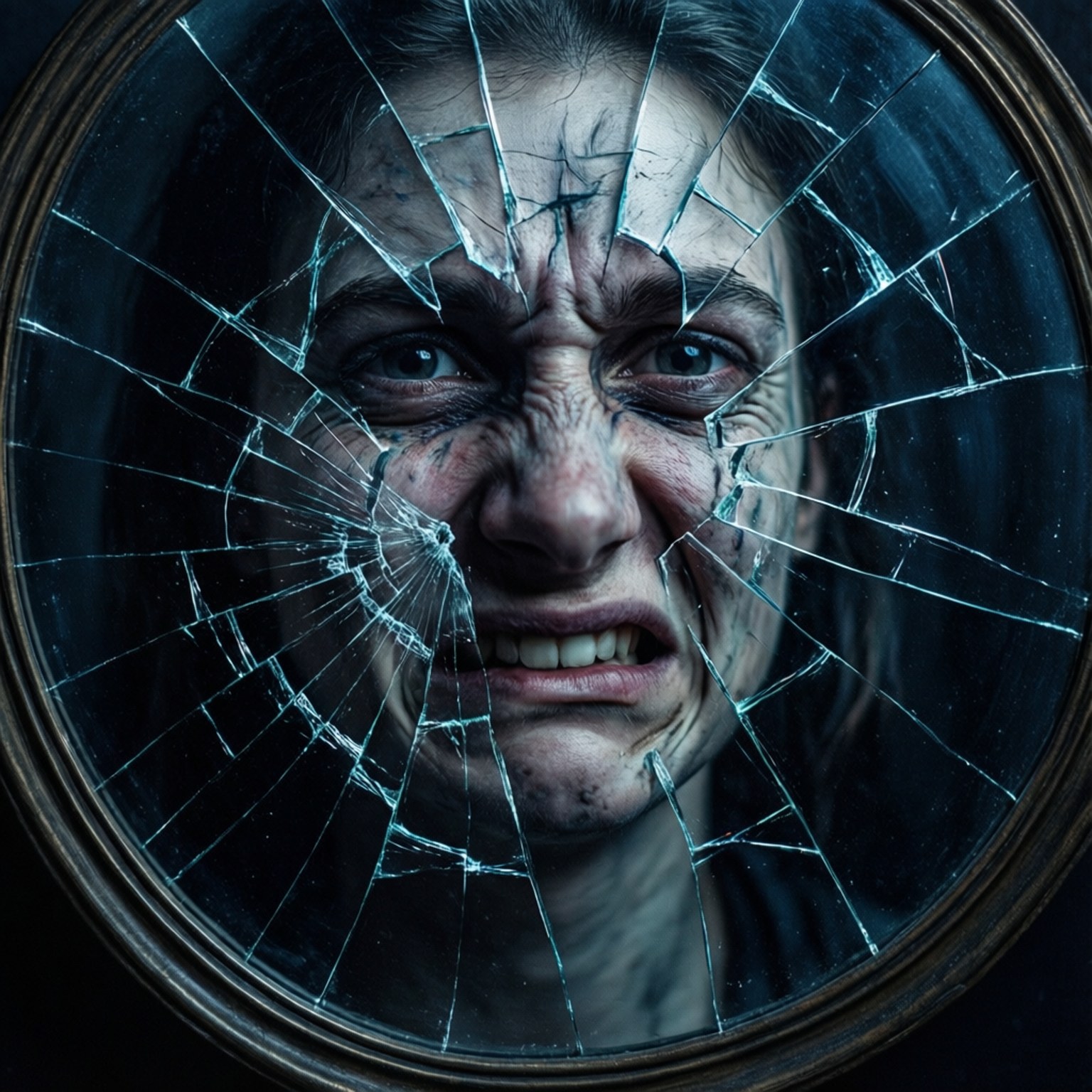 Shattered Reflection by Wallpapers.art Studio