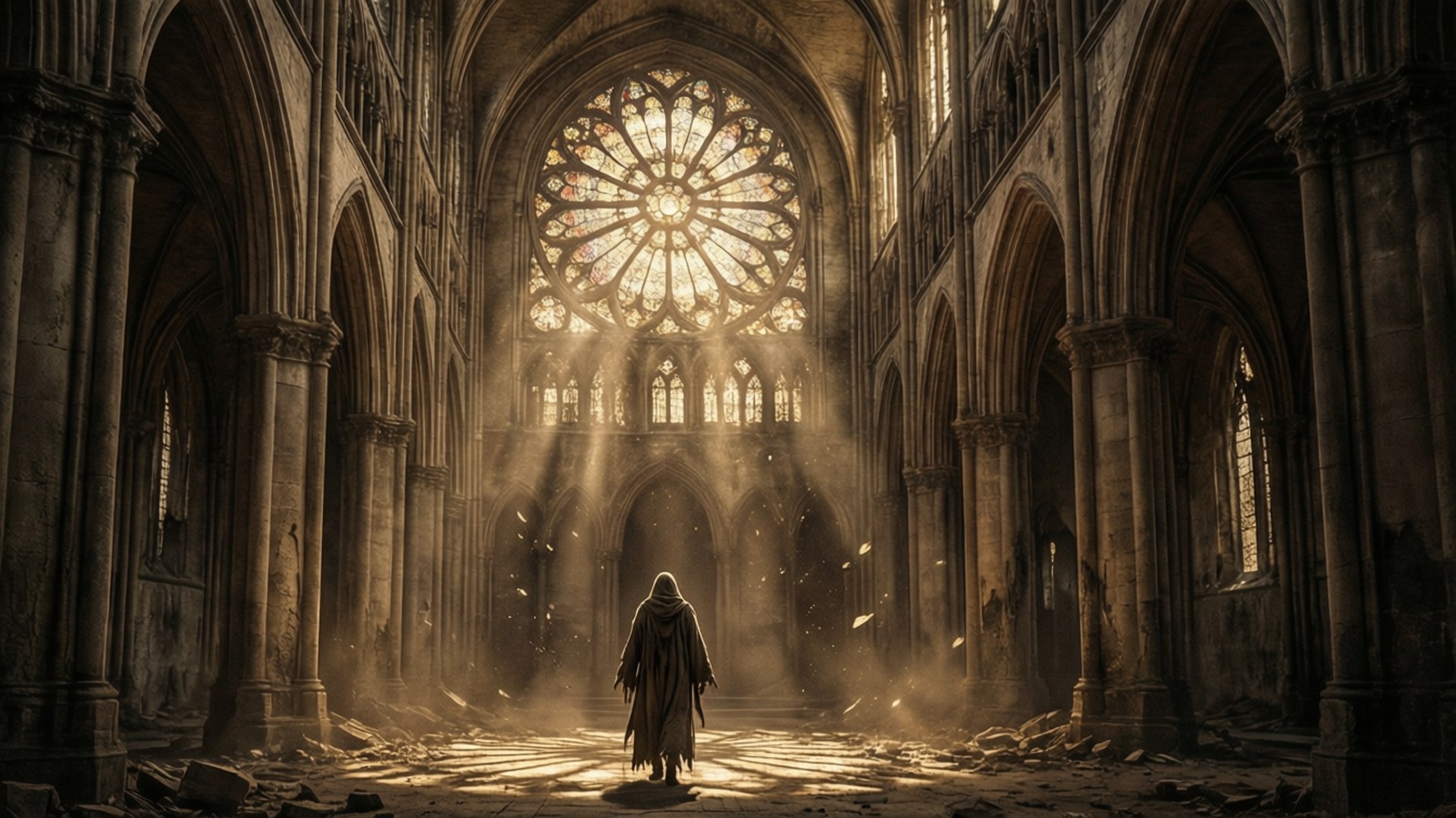 Shattered Rose Cathedral by Wallpapers.art Studio