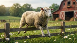 Sheep Jumping Joy