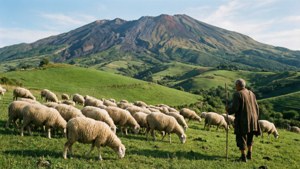 Sheep on Vesuvius Slopes