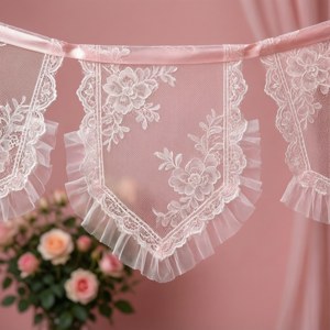 Sheer Lace Banner