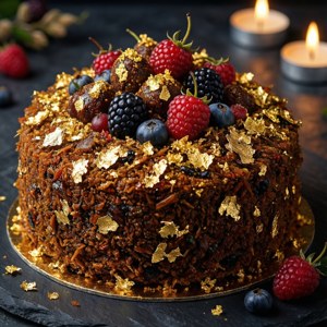 Sheesh Gold Leaf Cake