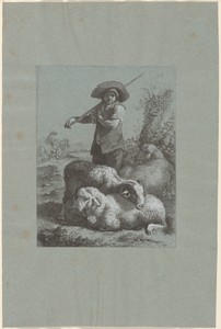 Shepherd Boy with Sheep