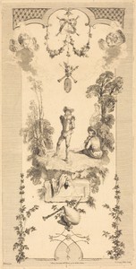 Shepherd Dancing to the Sound of a Flute