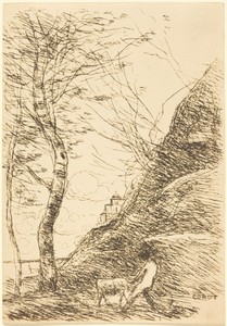 Shepherd Struggling with a Goat (Berger luttant avec sa chevre)