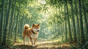Shiba Bamboo Serenity