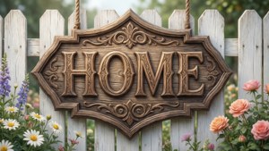 Shield Home Sign