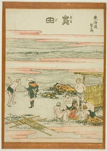 Shimada, from the series "Fifty-three Stations of the Tokaido (Tokaido gojusan tsugi)"