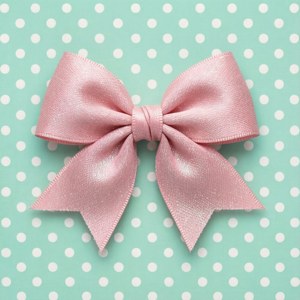 Shimmer Pink Mint Bow