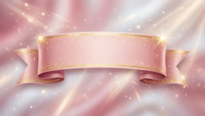 Shimmering Pastel Pink Banner