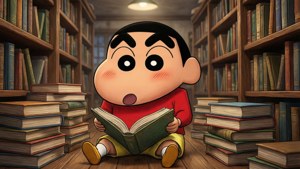 Shin Chan Bookworm