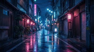 Shinjuku Rainy Neon