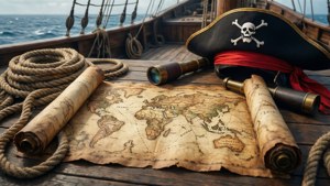 Ship Deck Pirate Map