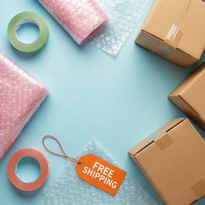 Shipping Materials Flat Lay