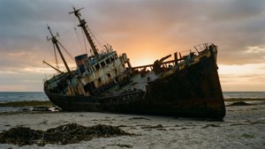 Shipwrecked at Sunset