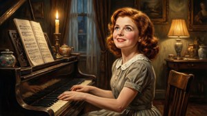 Shirley at the Piano