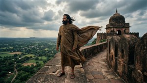 Shivaji on Fort Rampart