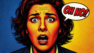 Shocked Pop Art Reaction