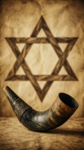 Shofar and Star of David