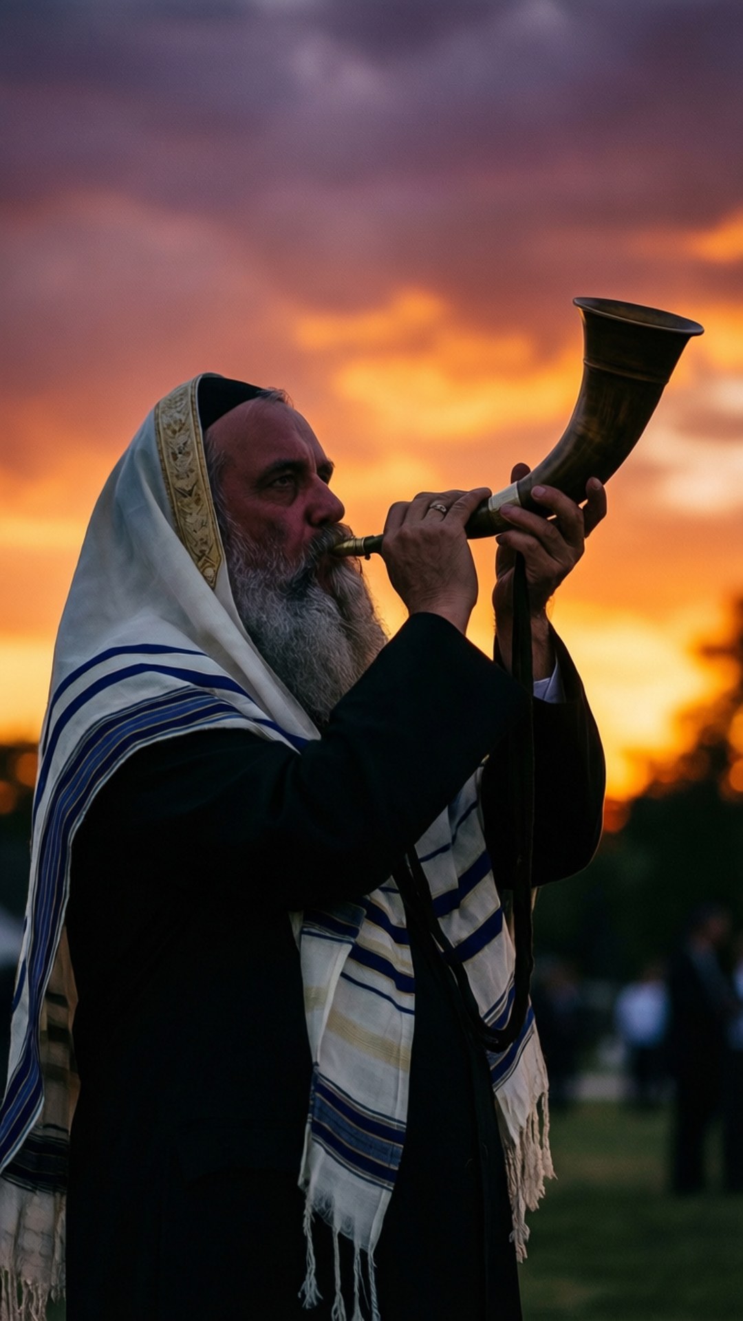 Shofar at Sunset by Wallpapers.art Studio