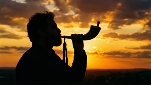 Shofar at Sunset